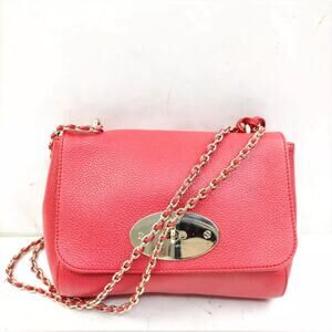 MULBERRY EUC red chain strap lily bag
